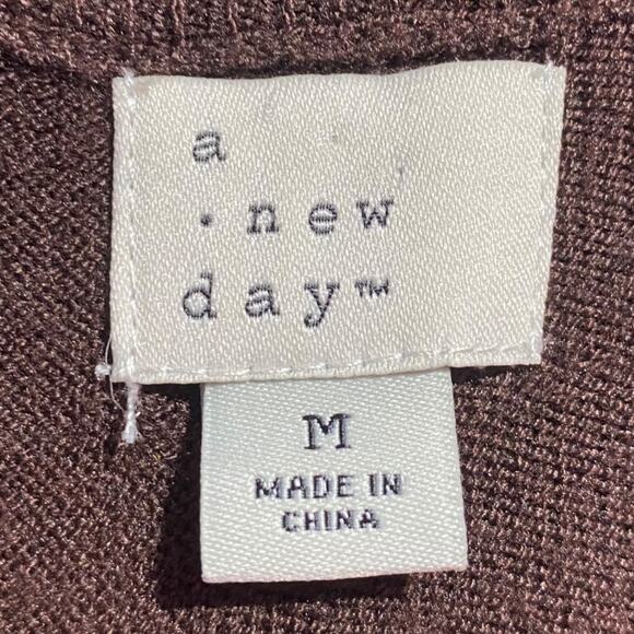 A New Day chocolate brown duster length cardigan - medium - Picture 4 of 7